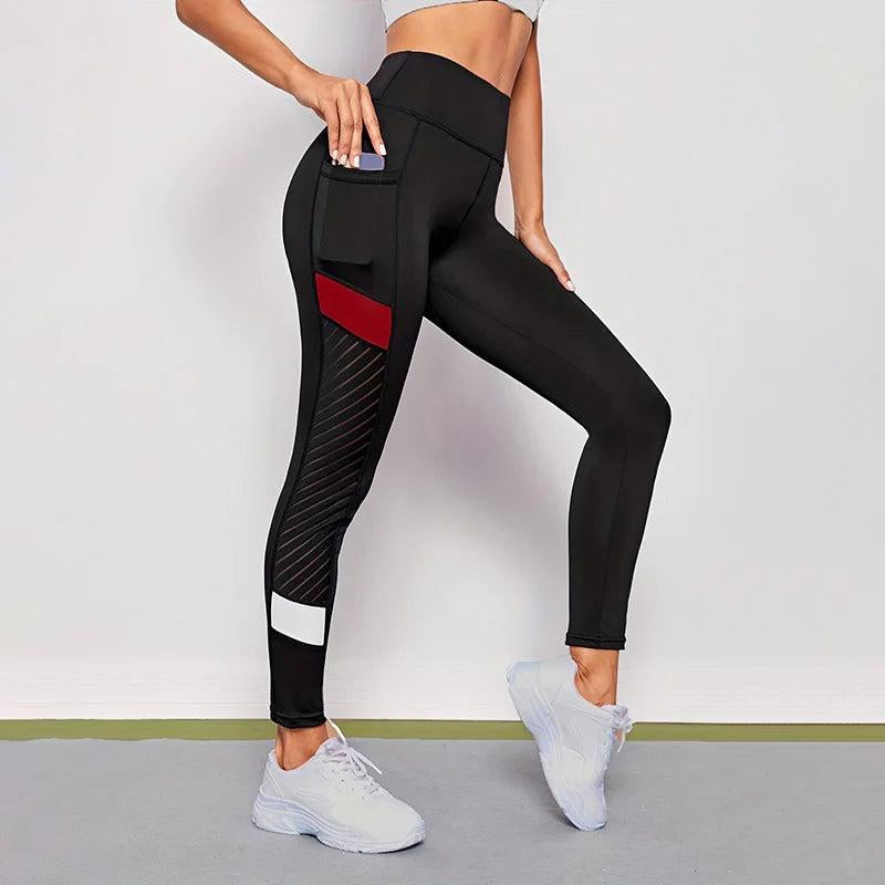 Women High Waist Yoga Pants with Pockets