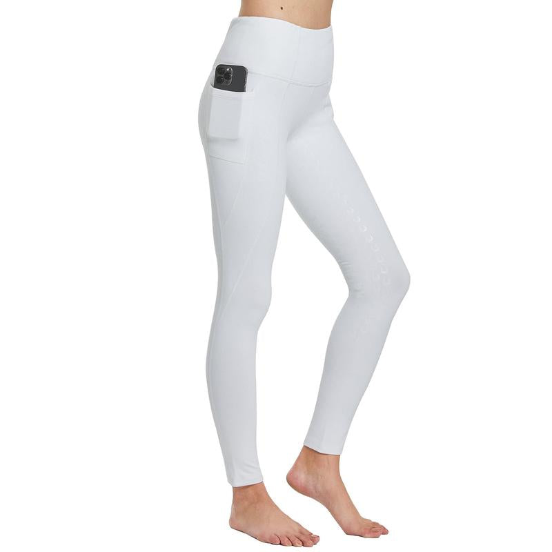 Women's Tights Fleece Lined Pants Silicon Grip with Pockets