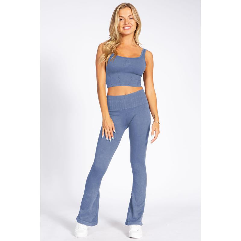 Women'S Stone-Washed Active Matching Set