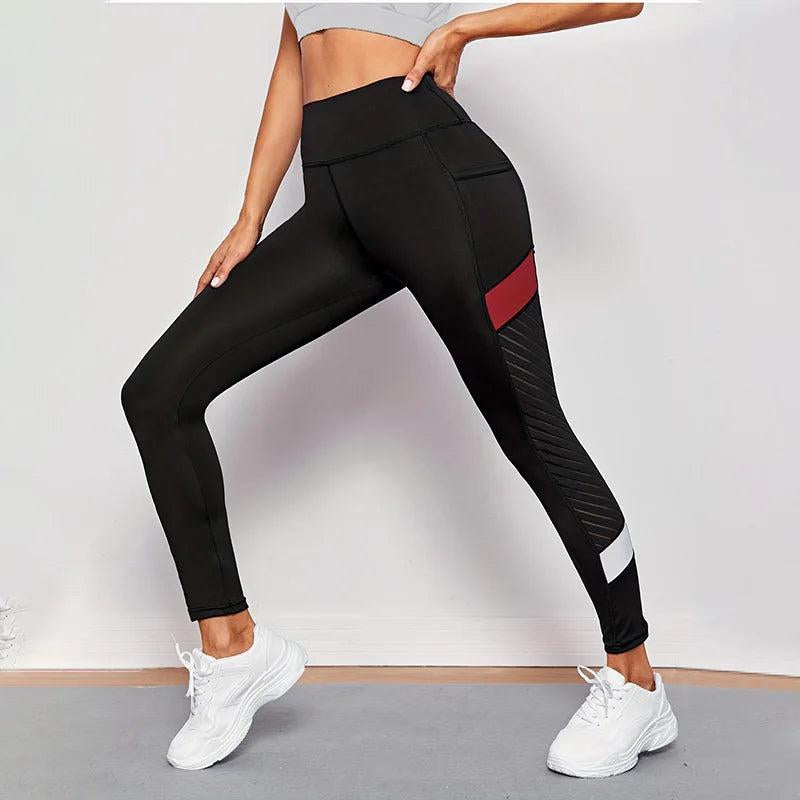 Women High Waist Yoga Pants with Pockets
