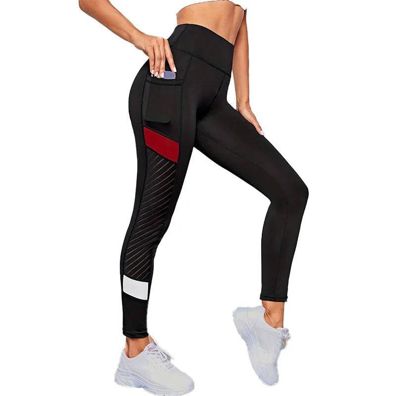 Women High Waist Yoga Pants with Pockets