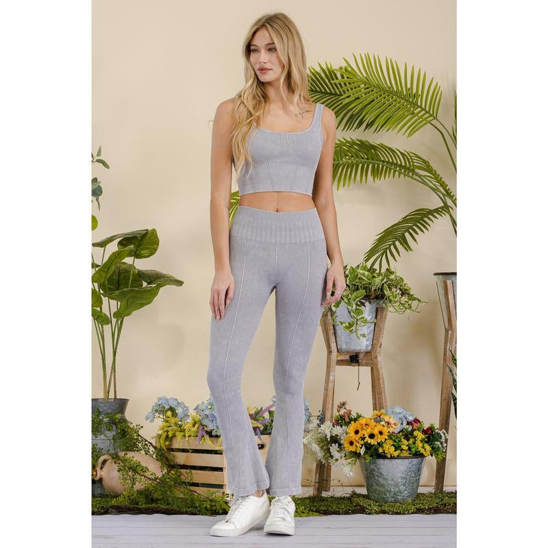 Women'S Stone-Washed Active Matching Set