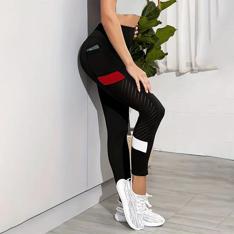Women High Waist Yoga Pants with Pockets