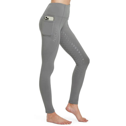 Women's Tights Fleece Lined Pants Silicon Grip with Pockets